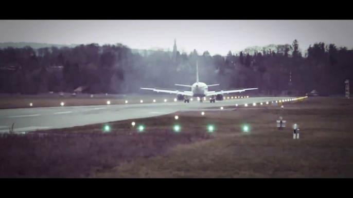 Croatia Airlines Airbus A320 landing   and take off at Bern  Airport