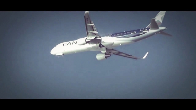 LAN Airlines Airbus A321   Takeoff and landing at Hamburg Finkenwerder (Hamburg plant of Airbus) Airport