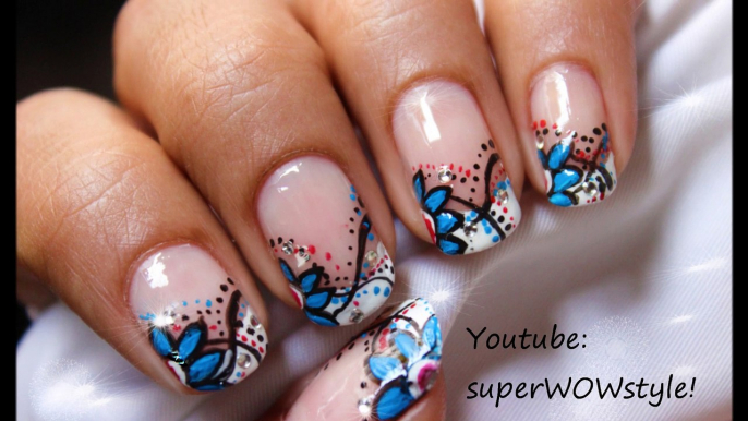 Abstract Nail Designs - French Tip Nail Art