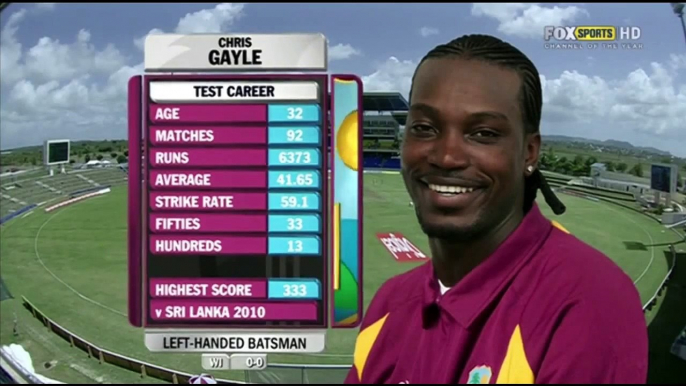 Chris Gayle, Magnificent, Majestic, 150 vs New Zealand 1st Test 2012