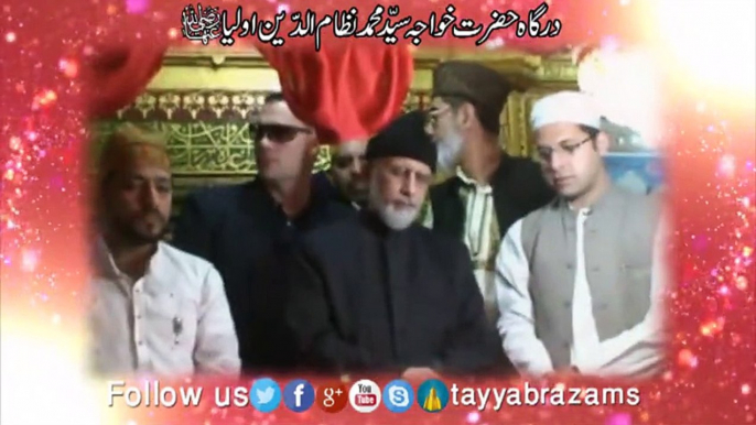 Shaykh-ul-Islam Dr. Muhamamd Tahir-ul-Qadri visits the shrine of Khwaja Nizam-ud-Din Awliya (RA)