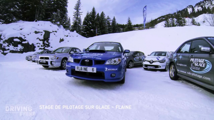 Stage de pilotage sur glace en Subaru WRX et Porsche 911 sur le circuit de Flaine