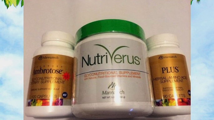 Mannatech product combo: 1 Advanced Ambrotose 120 Caps  1 NutriVerus 150g Powder 1 Mannatech