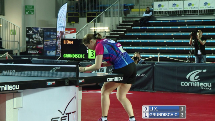 1/2 finales dames : Carole Grundisch Vs Li Xue #Orchies2015