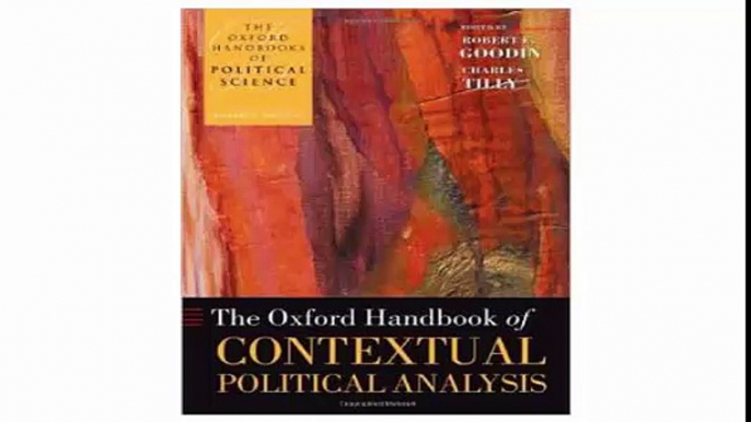 The Oxford Handbook of Contextual Political Analysis (Oxford Handbooks of Political Science)