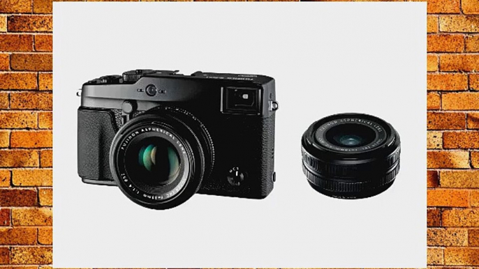 Fujifilm X-Pro1 Appareil photo num?rique hybride 16 Mpix Bo?tier   2 Objectif 16mm/35mm Noir