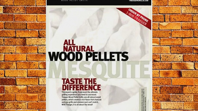 Traeger Pellet Grills PEL305 Mesquite BBQ Pellets 100% Hardwood 20-Lb. - Quantity 100