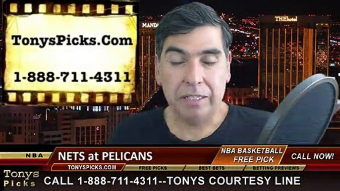 New Orleans Pelicans vs. Brooklyn Nets Free Pick Prediction NBA Pro Basketball Odds Preview 2-25-2015