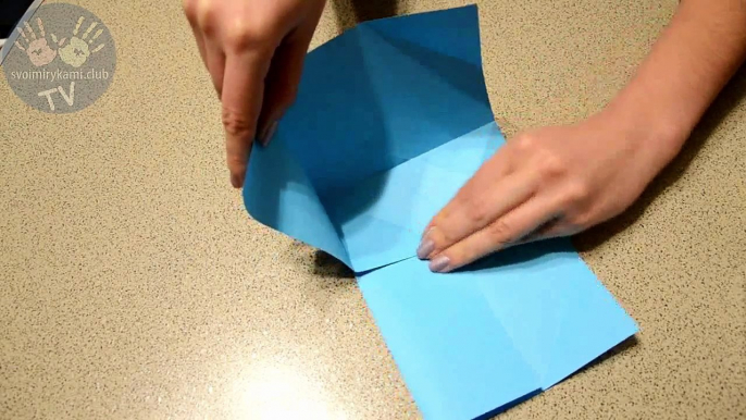 Как сделать подарочный оригами пакет из бумаги (How to Make an Origami Gift Bag)