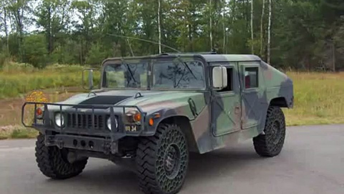 Airless tire test Humvee vs Hummer