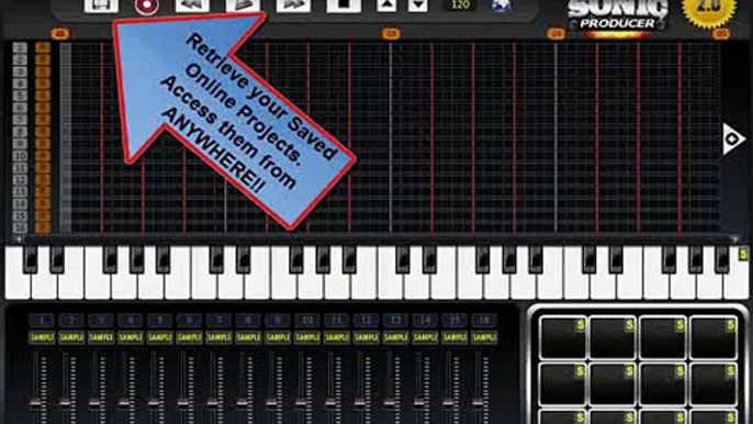 Sonic Producer - ONLINE Beat Making Software! Make Beats Online, Hip Hop, Rap, Dance, Techno