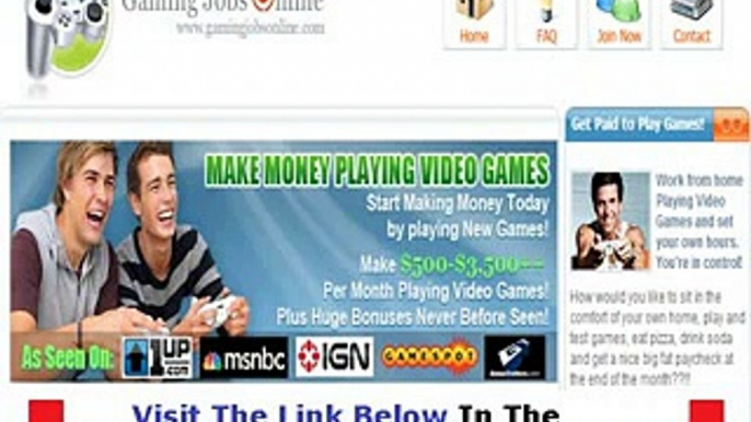 Real & Honest Gaming Jobs Online Review Bonus + Discount