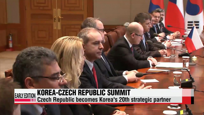 Korea, Czech Republic elevate ties to strategic partnership