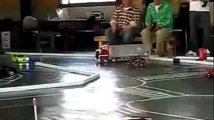 amazing car race with truck