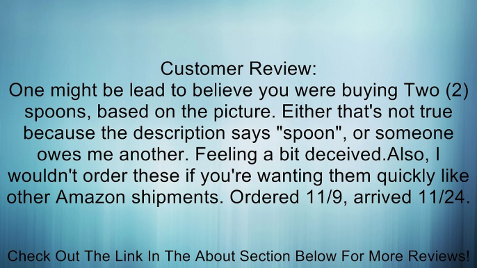 12 Inches Stainless Steel Mixing Spoon, Spiral Pattern Bar Cocktail Shaker Spoon Review