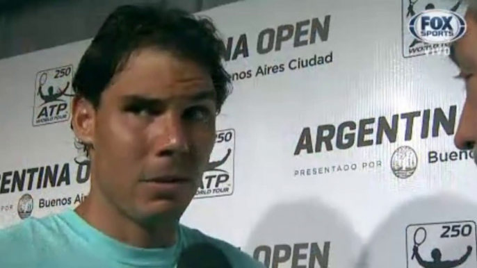 Rafael Nadal's interview for Fox Sports in Buenos Aires