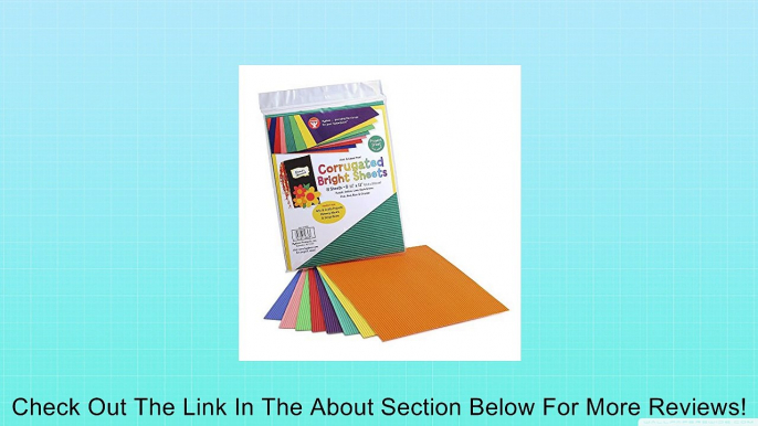 Corrugated Bright Sheets 8-1/2"X11" 8/Pkg-Assorted Colors Review