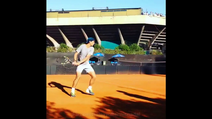 Rafael Nadal practice today 27 Feb 2015