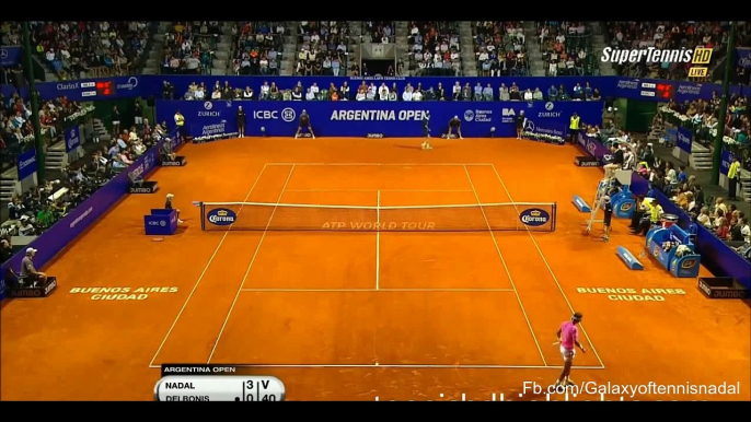 Rafael Nadal vs Fredrico Delponis Argentina Open 2015 Quarter Final Highlights