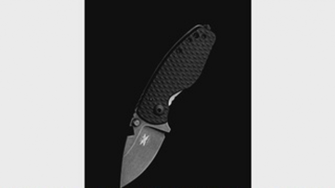 DPx Gear HEAT/F Grey Folding Knife2.26in Elmax Steel Blade Black G10 Handle DPHTF004