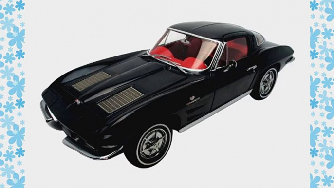 1963 Corvette Coupe Split Window Coupe in Daytona Blue Diecast Model in 1:18 Scale by AUTOart