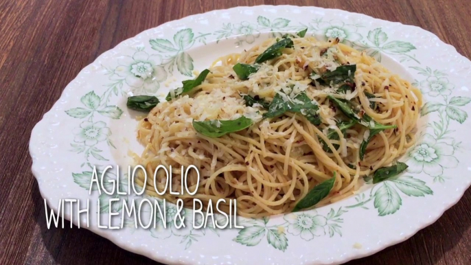 Spaghetti Aglio Olio with Lemon & Basil | Simply Special with Sarah Benjamin | Asian Food Channel