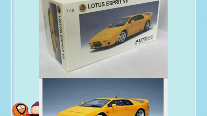 2004 Lotus Esprit V8 diecast model car 1:18 scale die cast by AUTOart - Yellow 75313