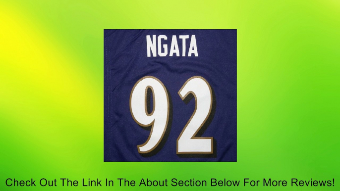 NFL Baltimore Ravens Ngata #92 Boys Athletic Short Sleeve Jersey Medium Purple Review