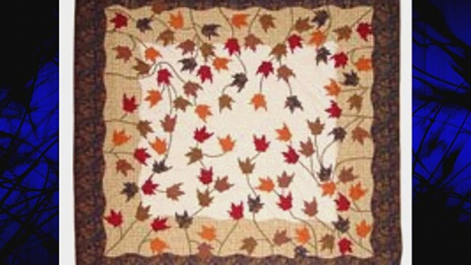 Patch Magic King Autumn Leaves Quilt 105-Inch by 95-Inch