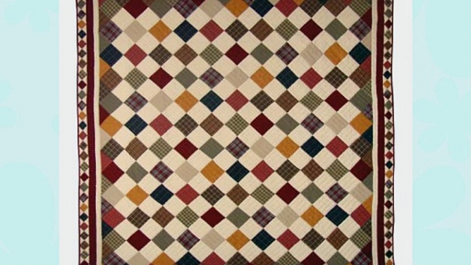 Patch Magic King Rustic Cabin Quilt 105-Inch by 95-Inch