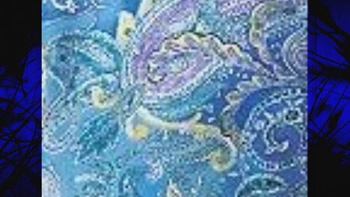 Lauren by Ralph Lauren Bedding Jamaica Blue Paisley King Duvet Cover