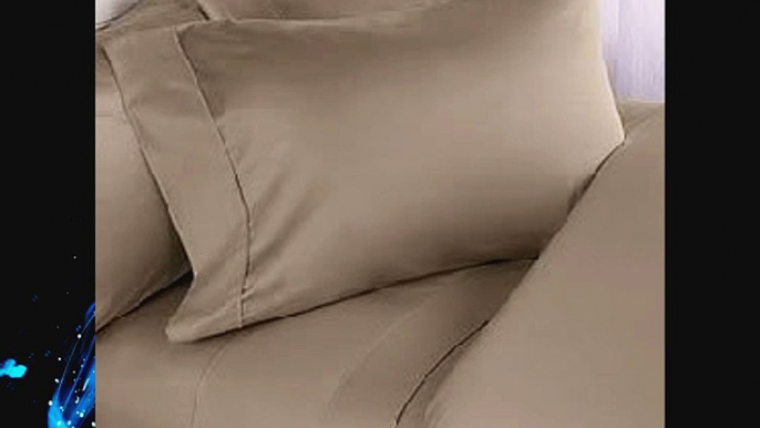 Luxurious TAUPE Solid / Plain CALIFORNIA KING Size. EIGHT (8) Piece DOWN ALTERNATIVE Comforter