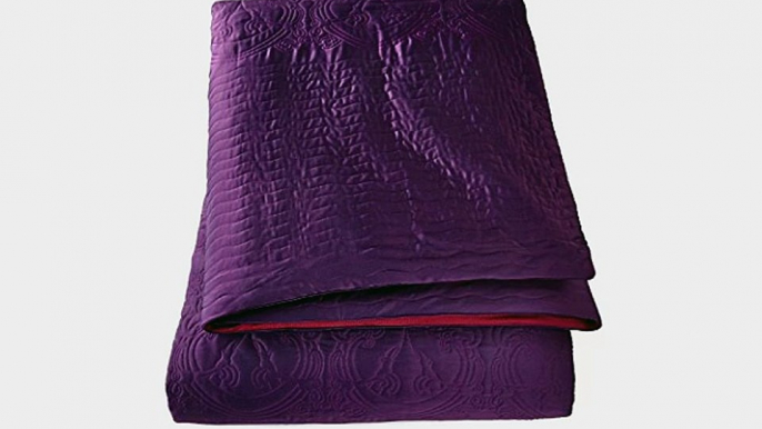 Natori La Pagode Duvet Cover King Purple