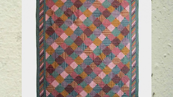 Patch Magic King Harvest Log Cabin Quilt 105-Inch by 95-Inch