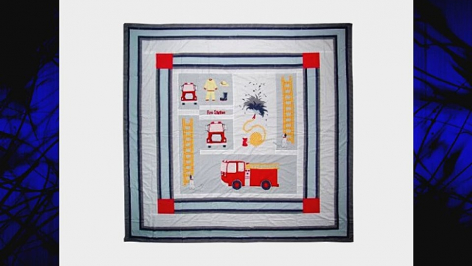 Patch Magic King Fire Truck Quilt 105-Inch by 95-Inch