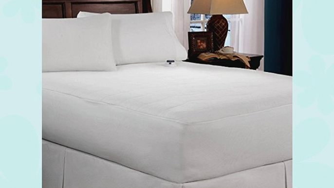 Soft Heat Soft Heat MicroPlush Top Electric Warming Mattress Pad White / Cream Polyester Queen