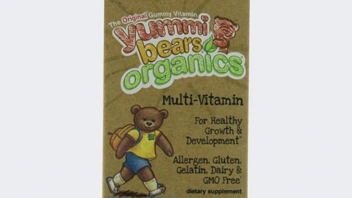 Yummi Bears Organics Multi-Vitamin Gummy Vitamins for Children (Pack of 3)