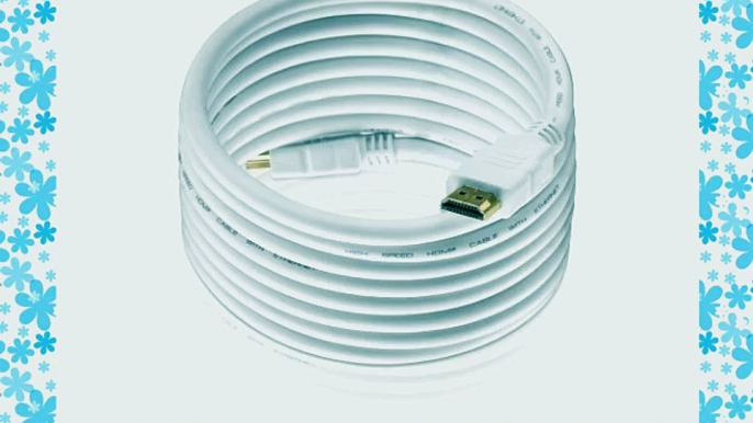 PerfectHD HDMI Kabel Stecker A -Stecker A (wei?) mit Ethernet - 125 Meter - 7 St?ck