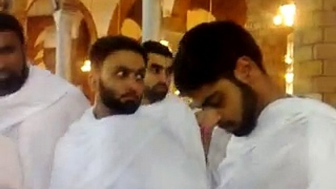 Hajj with Pir Saqib Shaami sahib.( Pir Sahib leading Salah in Haram e makkah shareef).Part 4