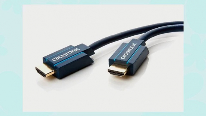 Clicktronic Casual Standard HDMI Kabel mit Ethernet (Full HD 3D-TV ARC 15m)