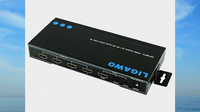 Ligawo 6518870 PRO HDMI Switch 4x1 4K ARC Audio/ EDID Steuerung