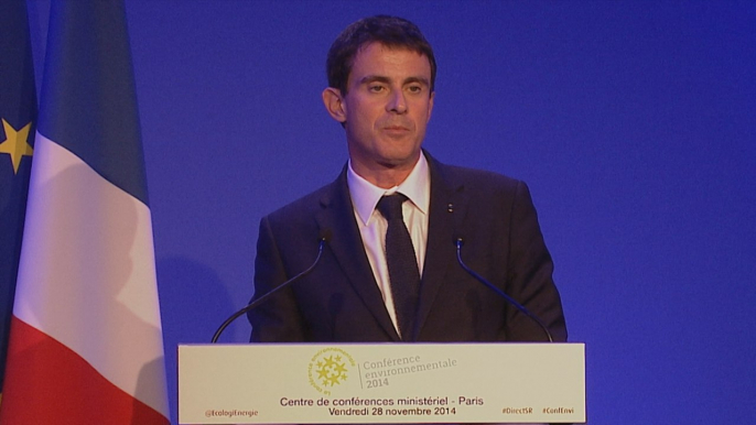 Discours de Manuel Valls - Clôture de la conférence environnementale