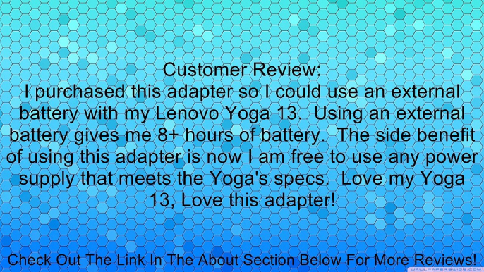 Pwr+� Lenovo Tip Adapter Connector Converter from Lenovo Thinkpad to Lenovo Ideapad Yoga 11, 11s, 13, 2 Pro, Flex 14, 15 ; Lenovo ThinkPad Helix, x240, Carbon X1 ; Compatible P/n 0b46994, 0c19868, 0b47046, 0b47048 Ultrabook Laptop Battery Charger Dongle f