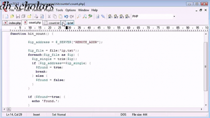 PHP Lecture (95) Creating a File Based Unique Hit Counter Part 3_x264