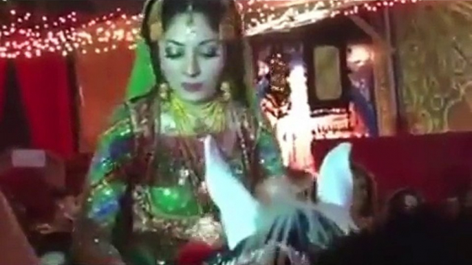 Sharmila Farooqi as a Bridel riding on a Horse on her Rukhsati function