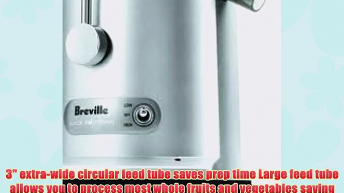 Brevile Je98xl Juice Fountain Plus 850-watt Juice Extractor