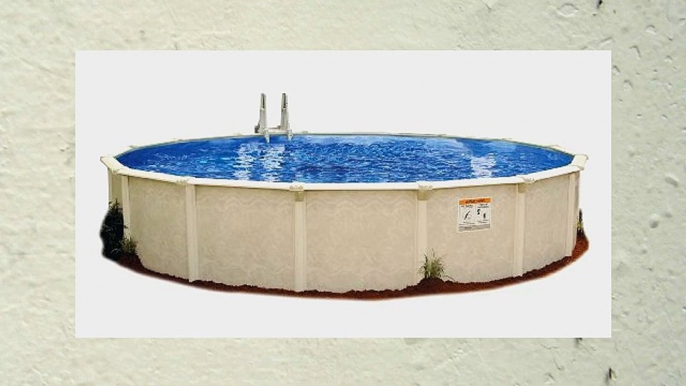 Embassy Pool 4-1500 PARA100 Above Ground Swimming Pool 15-Feet by 52-Inch Creamy Tan