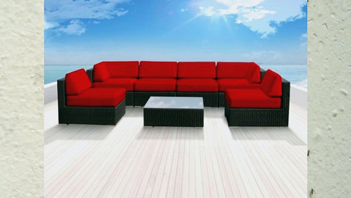 Genuine Luxxella Outdoor Patio Wicker Sofa Sectional Furniture Bella 7pc Gorgeous Couch Set