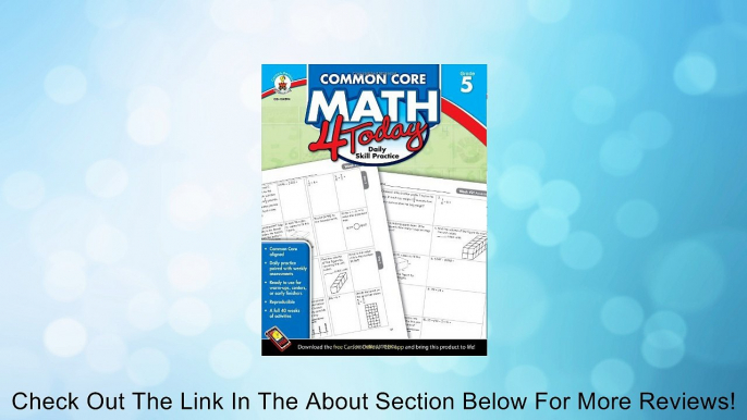 Common Core Math 4 Today, Grade 5 (Common Core 4 Today) [Paperback] Review