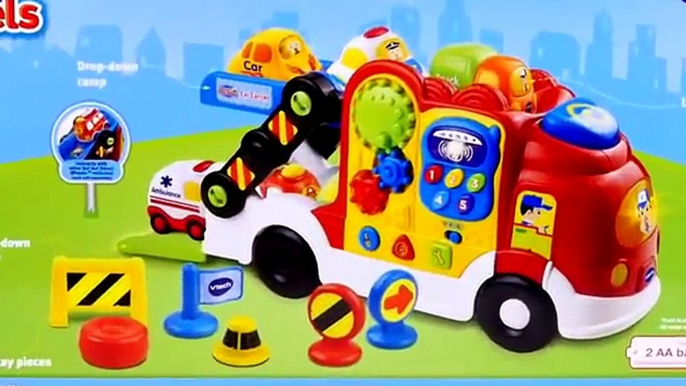 Vtech Go Go Wheels Car Carrier Peppa Pig and Cookie Monster Educational Toys DCTC Videos